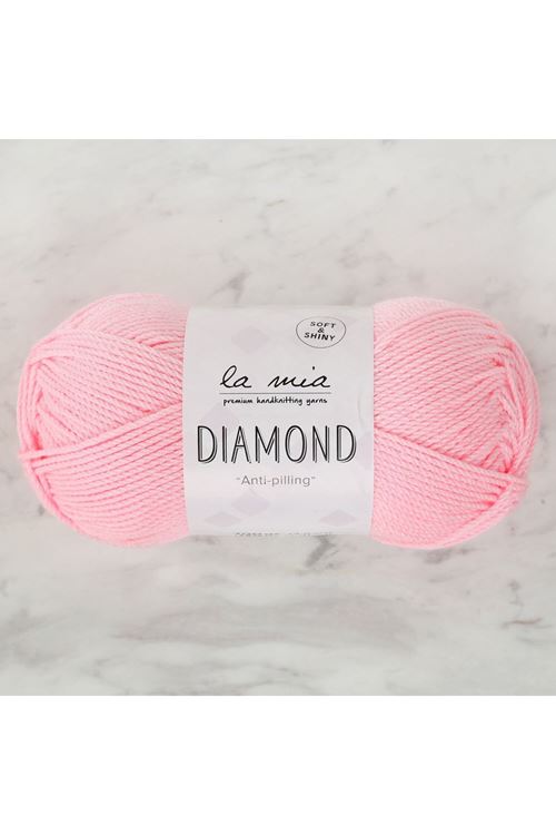 La Mia Diamond Pembe El Örgü İpi - L046 - 34257