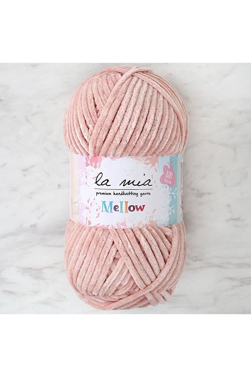 La Mia Mellow Pudra Pembe El Örgü İpi - 924 - 34168