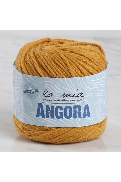 La Mia Angora Hardal El Örgü İpi - L123 - 34216