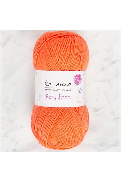 La Mia Baby Boom Neon Turuncu El Örgü İpi - 1212 - 34109