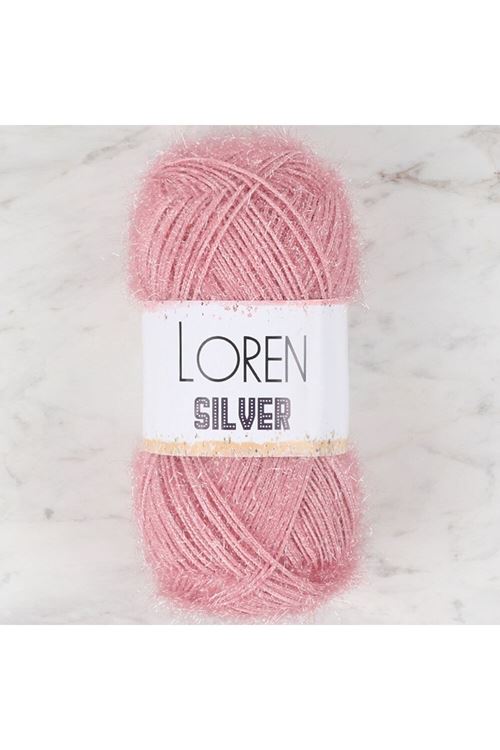 Loren Silver Pembe El Örgü İpi - RS0038 - 34080