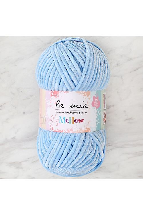 La Mia Mellow Bebe Mavi El Örgü İpi - 907 - 34156