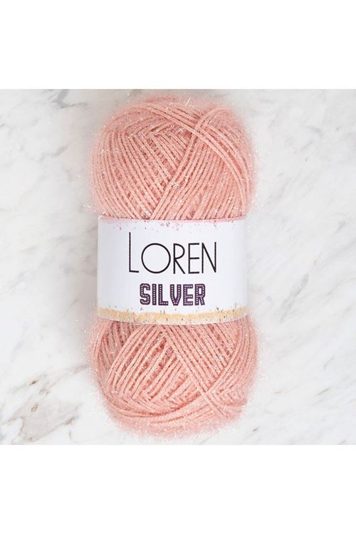 Loren Silver Pudra Pembe El Örgü İpi - RS0040 - 34079