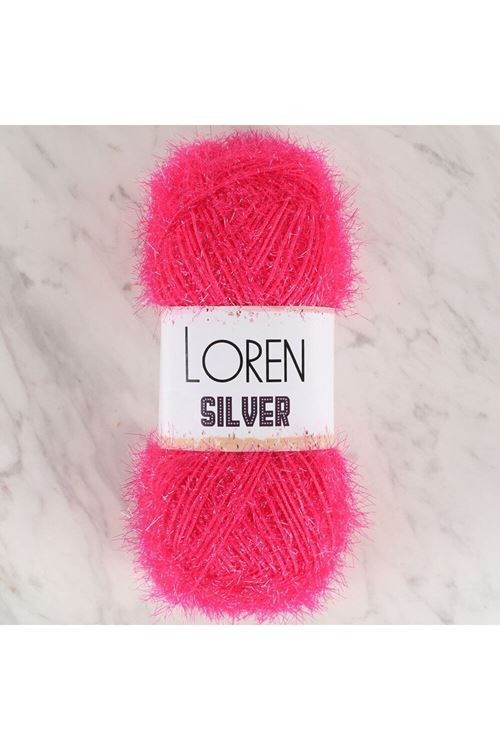Loren Silver Fuşya El Örgü İpi - RS0021 - 34077