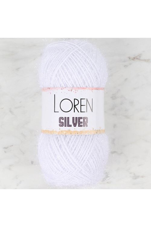 Loren Silver optik Beyaz El Örgü İpi - RS-Optik - 34068