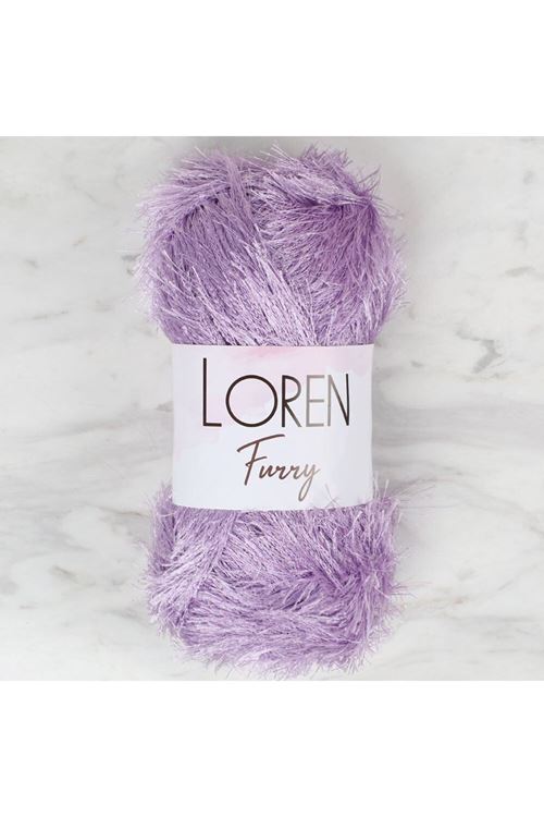 Loren Furry Lila El Örgü İpi - RF009 - 34047