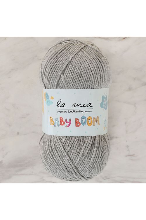 La Mia Baby Boom Gri El Örgü İpi - 1000 - 34117