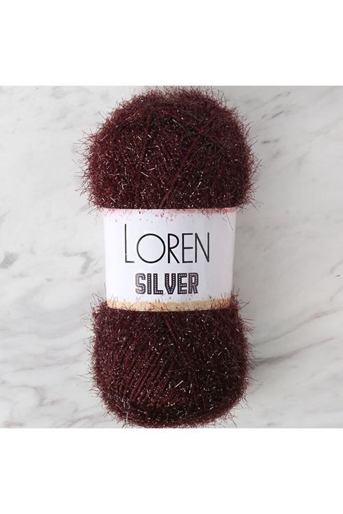 LOREN SILVER KAHVERENGİ EL ÖRGÜ İPİ - RS0093 - 34089