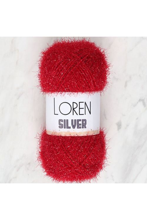 Loren Silver Bordo El Örgü İpi - RS0024 - 34088