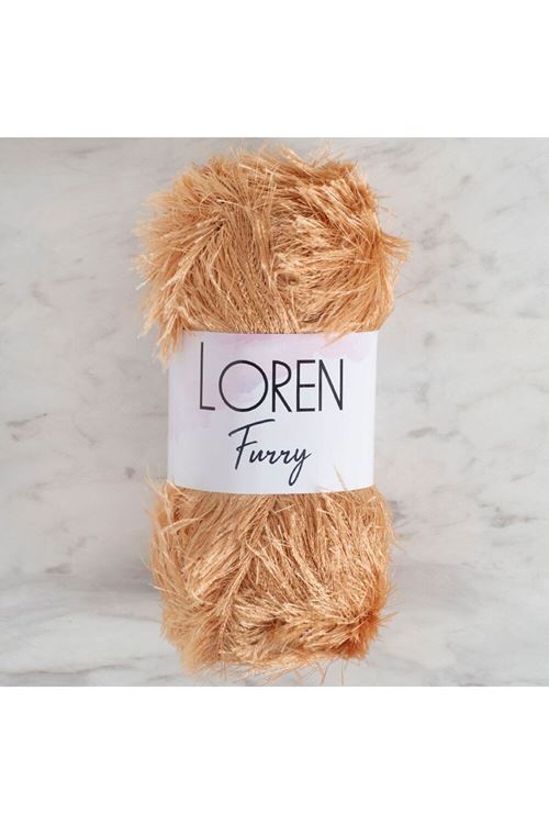 Loren Furry Bej El Örgü İpi - RF0054 - 34061