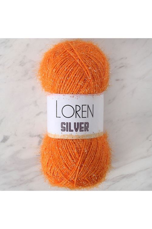 LOREN SILVER TURUNCU EL ÖRGÜ İPİ - RS0103 - 34086