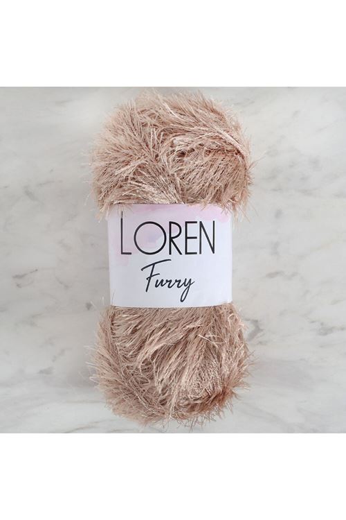Loren Furry Bej El Örgü İpi - RF053 - 34060