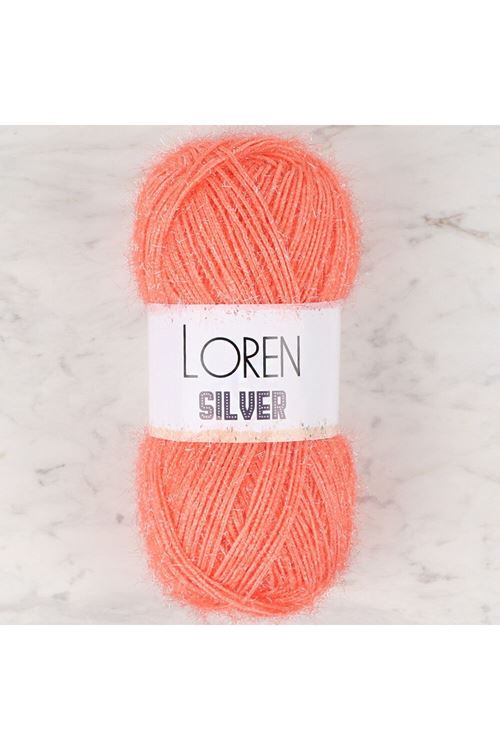 Loren Silver Turuncu El Örgü İpi - RS0019 - 34084