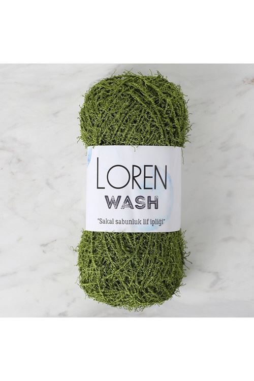 Loren Wash Yeşil El Örgü İpi - R142 - 34032
