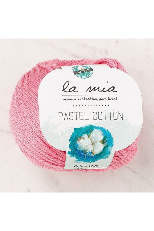 La Mia Pastel Cotton Pembe El Örgü İpi - L184 - 33947