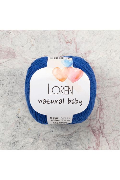 Loren Natural Baby Mavi El Örgü İpi - R025 - 33933