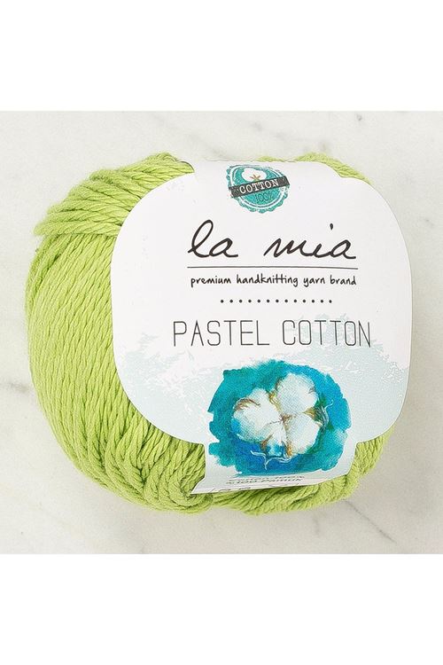 La Mia Pastel Cotton Fıstık Yeşili El Örgü İpi - L186 - 33960