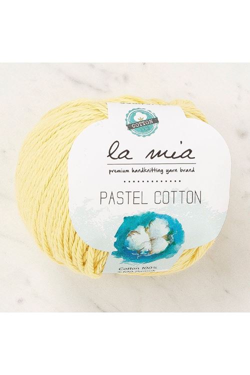 La Mia Pastel Cotton Sarı El Örgü İpi - L183 - 33959