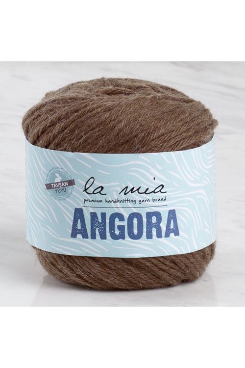 La Mia Angora 50gr Kahverengi El Örgü İpi - L133 - 33808