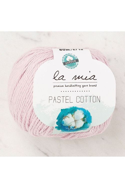 La Mia Pastel Cotton Lila El Örgü İpi - L181 - 33958