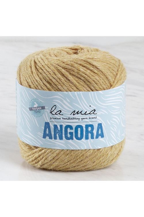 La Mia Angora 50gr Bej El Örgü İpi - L132 - 33807