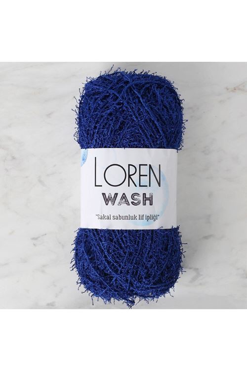 Loren Wash Saks Mavi El Örgü İpi - R025 - 34017