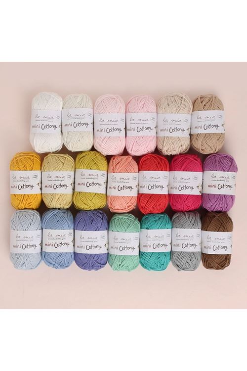 La Mia Mini Cottony 20li Paket 25g Renkli El Örgü İpi - 33845