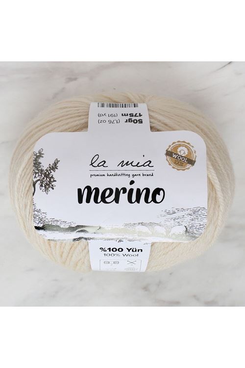 La Mia Merino Bej El Örgü İpi - L051 - 33778