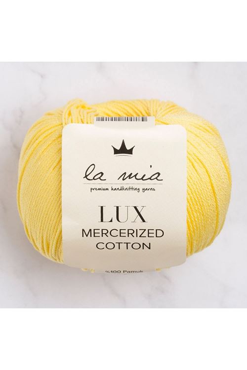 La Mia Lux Mercerized Cotton Sarı El Örgü İpi - 177 - 33753