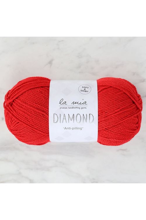 La Mia Diamond Kırmızı El Örgü İpi - L004 - 33723