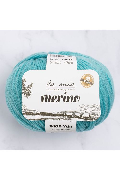 La Mia Merino Yeşil El Örgü İpi - L053 - 33794