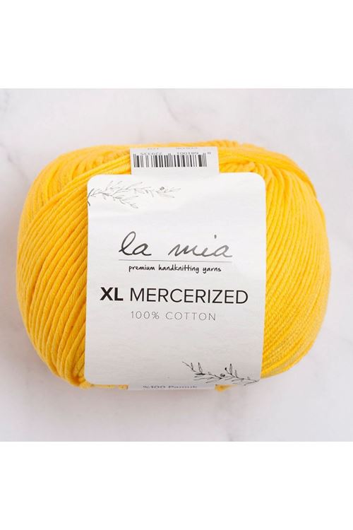 La Mia XL Mercerized Koyu Sarı El Örgü İpi - 181 - 33771