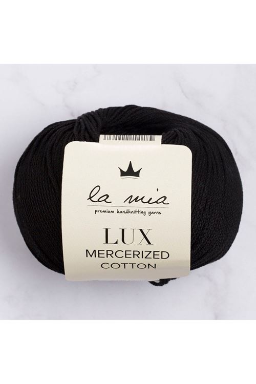 La Mia Lux Mercerized Cotton Siyah El Örgü İpi - 1 - 33741