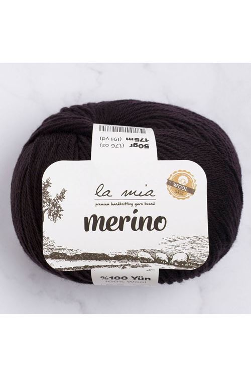 La Mia Merino Siyah El Örgü İpi - L006 - 33790
