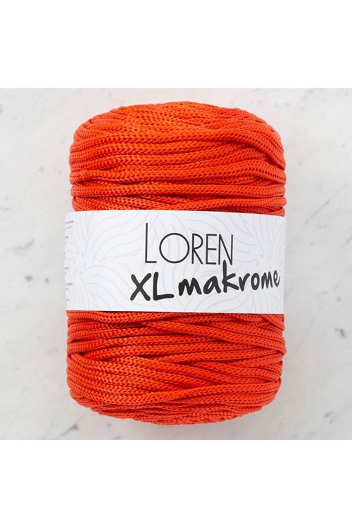 Loren XL Makrome Turuncu El Örgü İpi - R045 - 33711