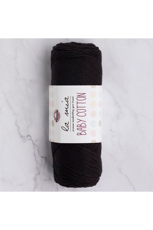 La Mia Baby Cotton Siyah El Örgü İpi - L006 - 33647