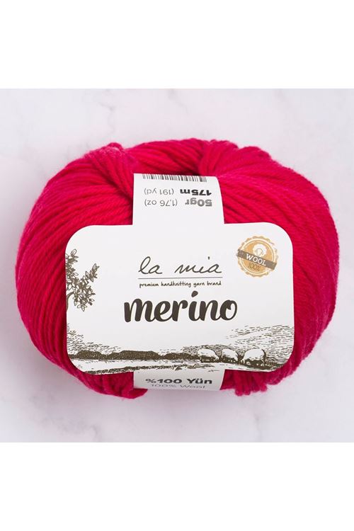 La Mia Merino Fuşya El Örgü İpi - L058 - 33787