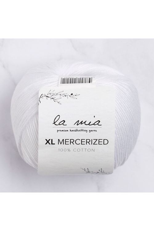 La Mia XL Mercerized Beyaz El Örgü İpi - 2 - 33759