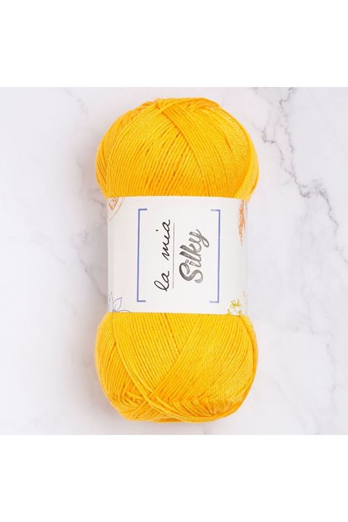 La Mia Silky Hardal Sarı El Örgü İpi - L003 - 33673