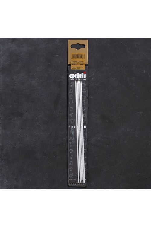 Addi 2,5mm 20cm 5 li Çorap Şişi - 201-7