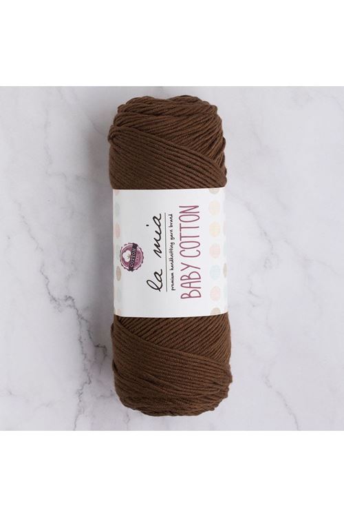 La Mia Baby Cotton Kahverengi El Örgü İpi - L005 - 33633