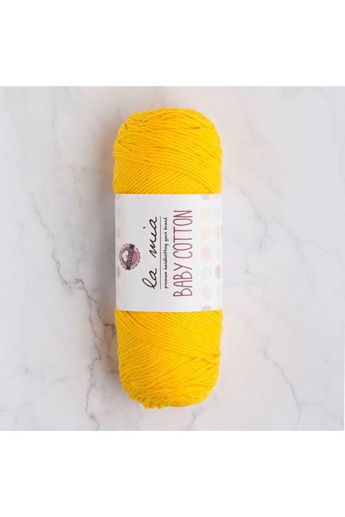 La Mia Baby Cotton Hardal Sarısı El Örgü İpi - L003 - 33632