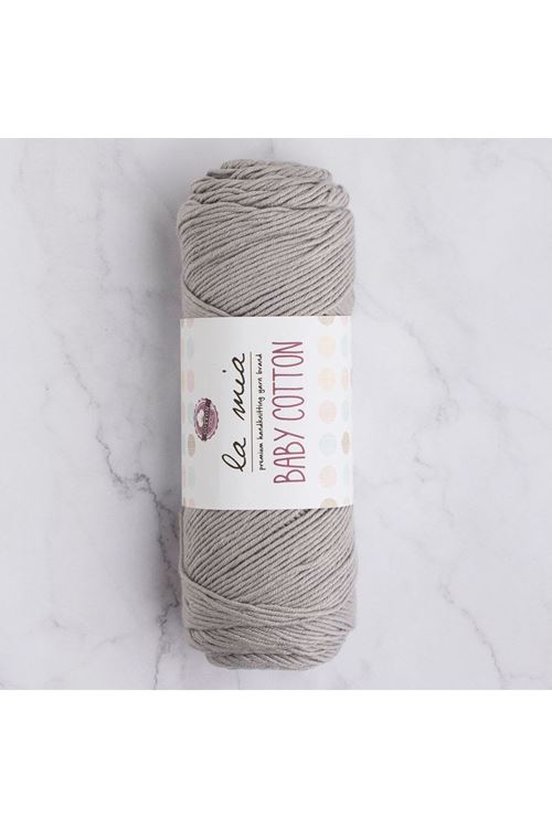 La Mia Baby Cotton Gri El Örgü İpi - L031 - 33631