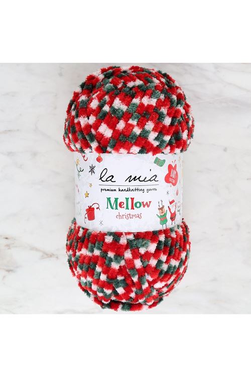 La Mia Mellow Christmas Altın Simli El Örgü İpi -