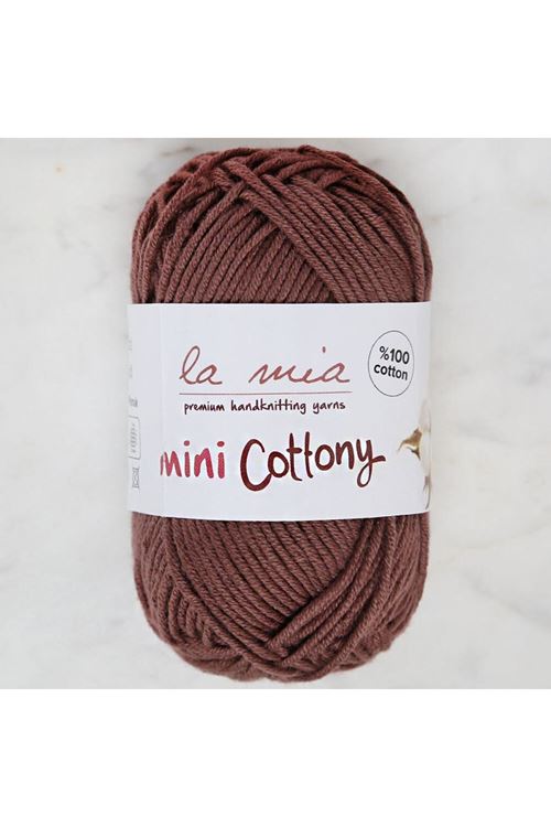 La Mia Mini Cottony 25 gr Kahverengi Bebek El Örgü