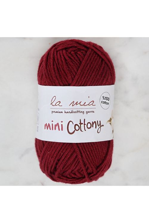La Mia Mini Cottony 25 gr Bordo Bebek El Örgü İpi