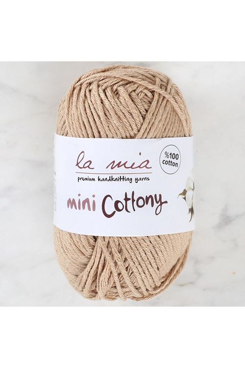 La Mia Mini Cottony 25 gr Bej Bebek El Örgü İpi -