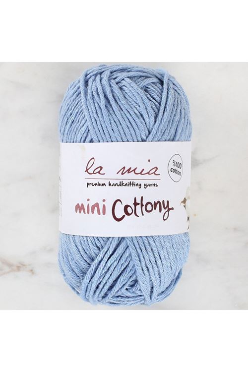 La Mia Mini Cottony 25 gr Mavi Bebek El Örgü İpi -