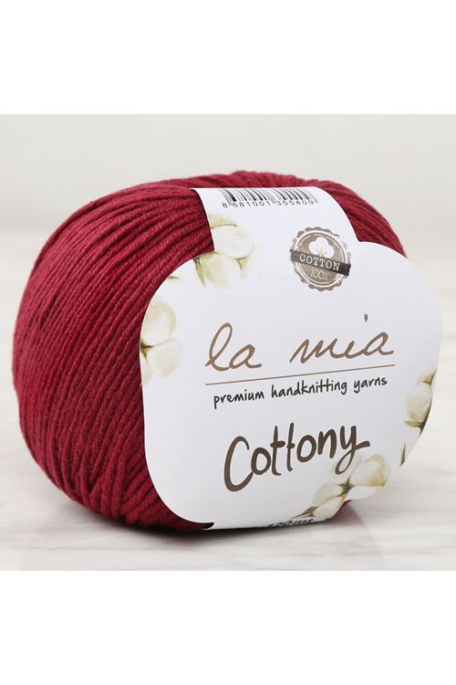 LA MİA COTTONY BORDO EL ÖRGÜ İPİ - L023