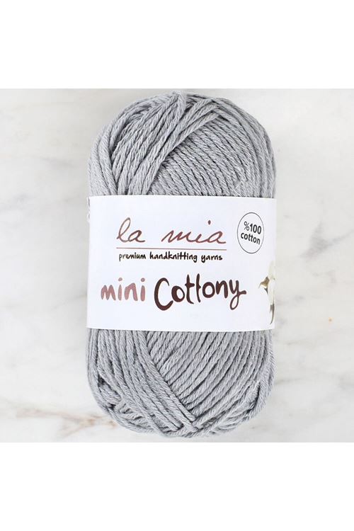La Mia Mini Cottony 25 gr Gri Bebek El Örgü İpi -